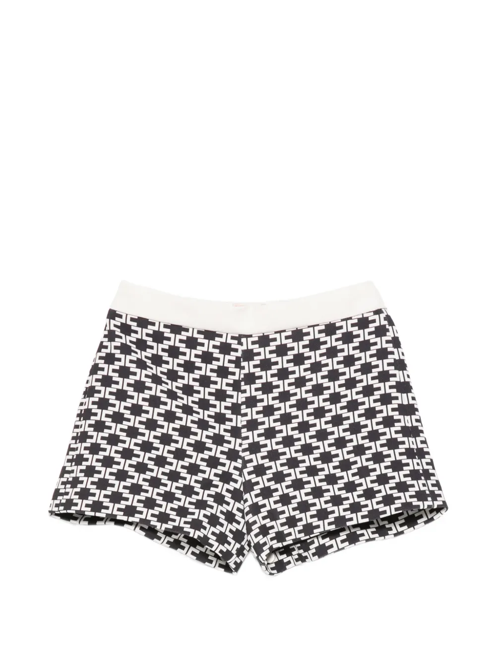Elisabetta Franchi Kids monogram-print shorts - Nero