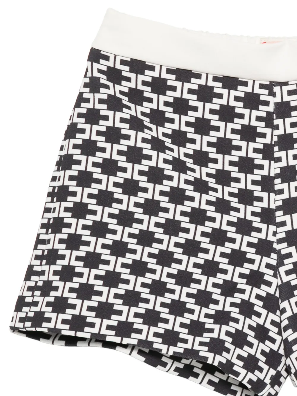 Elisabetta Franchi Kids Shorts met monogramprint Zwart