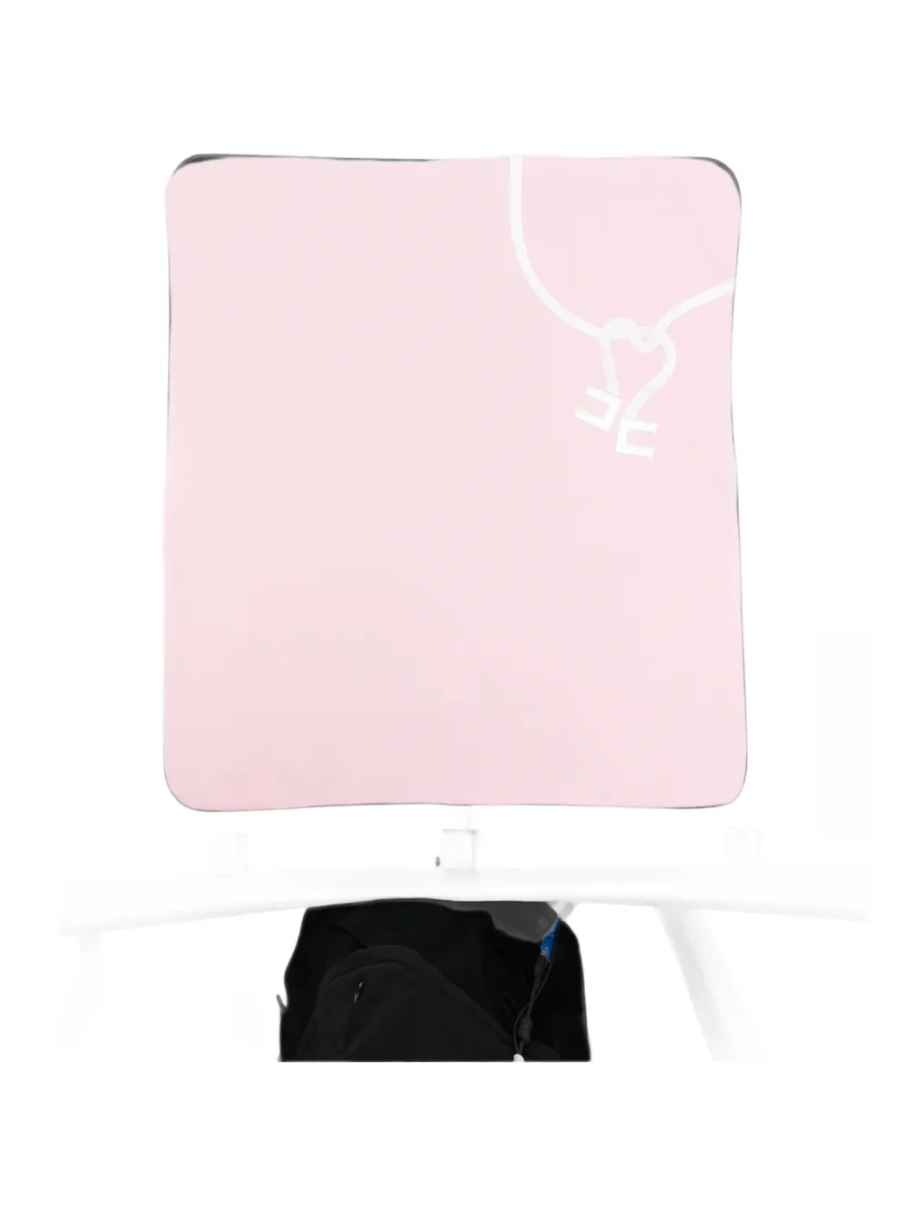 Elisabetta Franchi Kids logo-appliqué blankets - Rosa