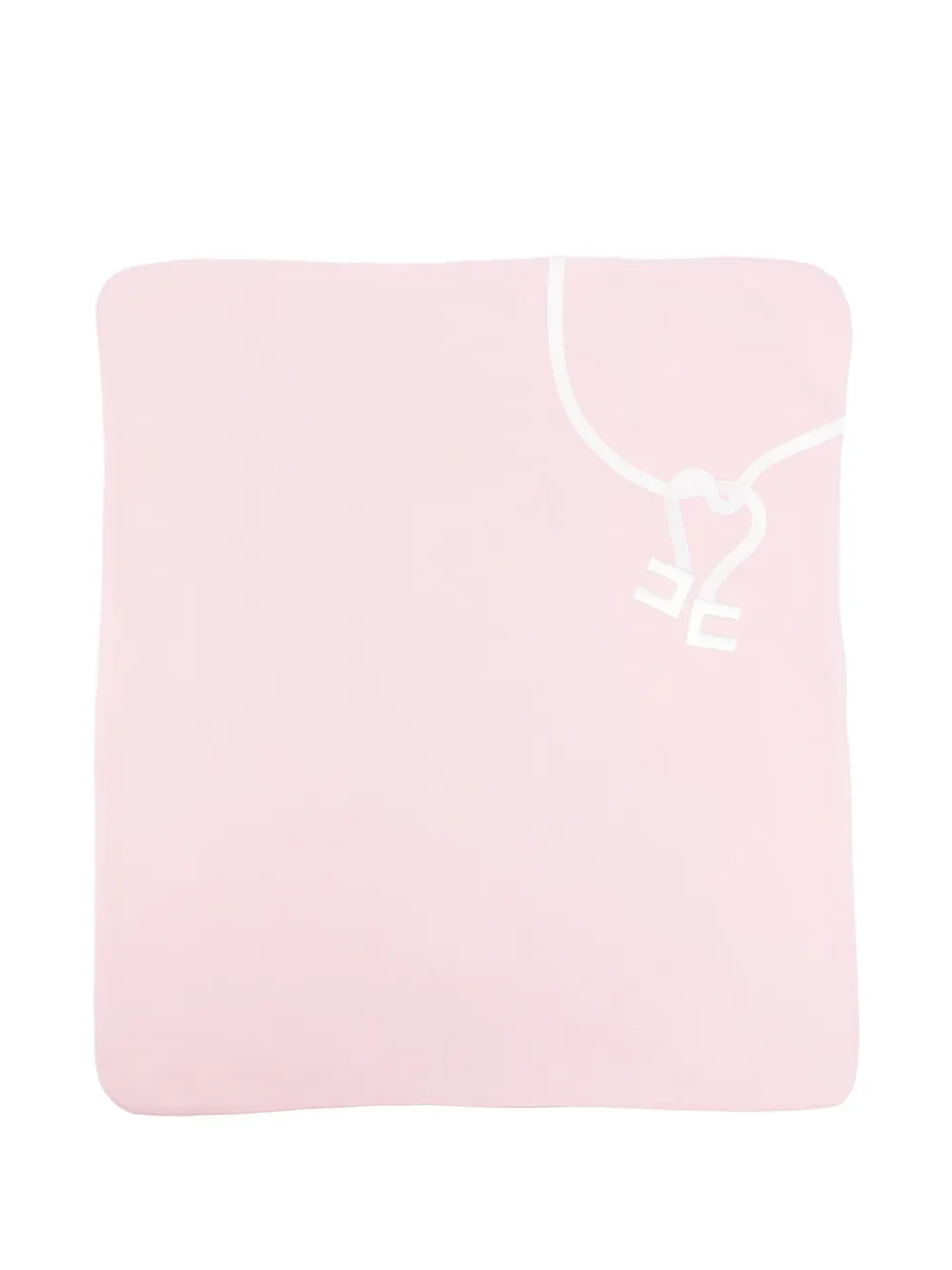Elisabetta Franchi Kids logo-appliqué blankets - Rosa