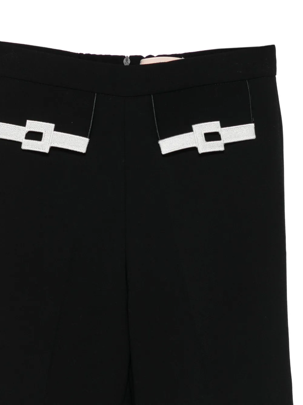 Elisabetta Franchi Kids Flared broek Zwart