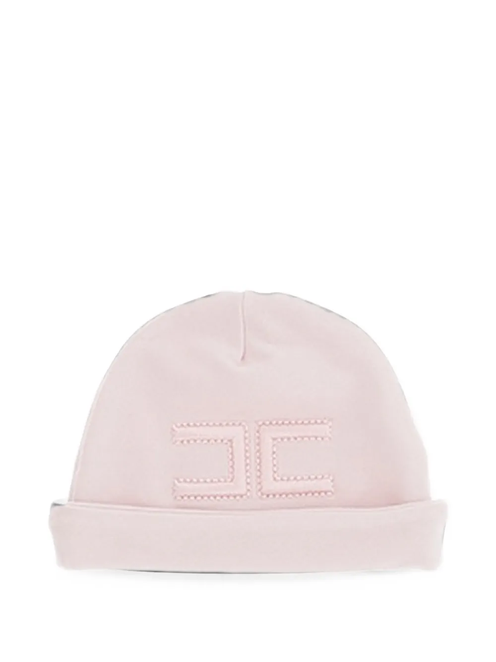 Elisabetta Franchi Kids Muts met geborduurd logo Roze