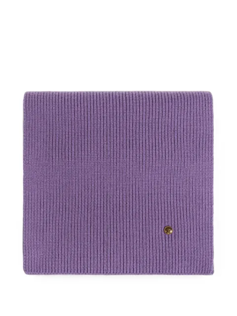 Versace ribbed wool knit scarf