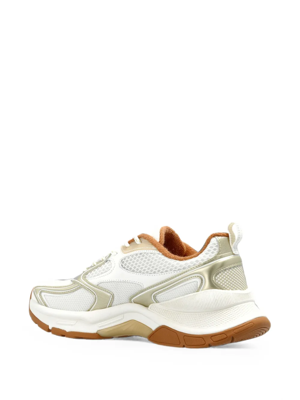 Ea7 Emporio Armani logo-patch panelled sneakers Wit