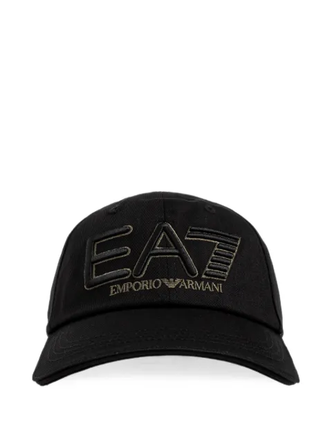Ea7 Emporio Armani logo-embroidered baseball cap