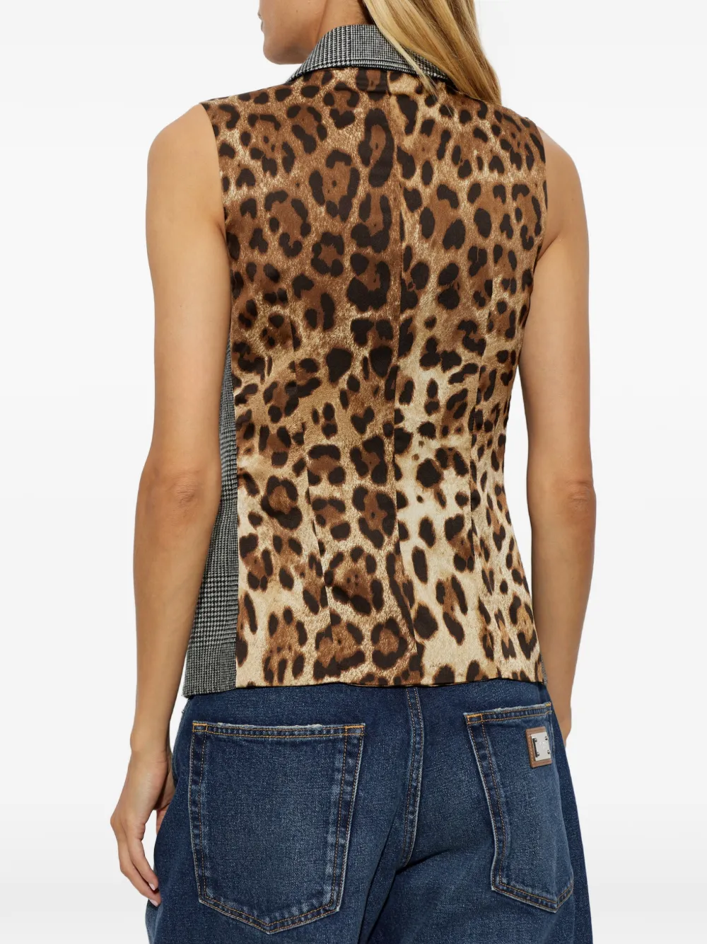 Dolce & Gabbana Top in Glen geruit flanellen Grijs