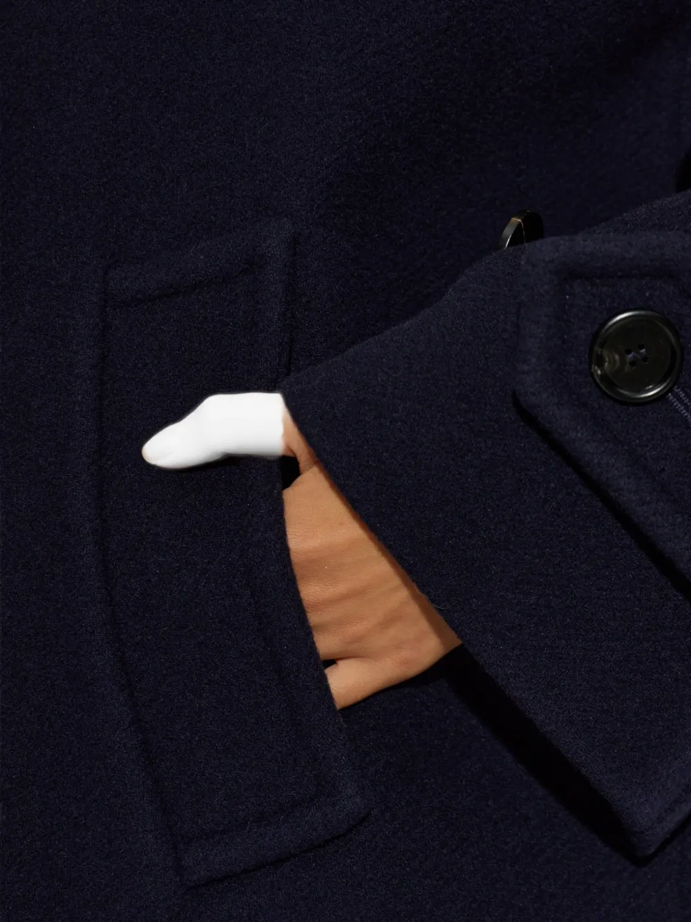 Chloé Jas met dubbele rij knopen Blauw
