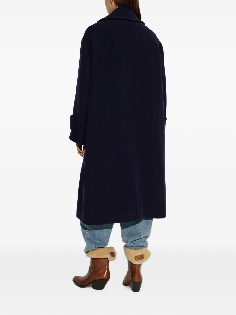 Chloé Jas met dubbele rij knopen Blauw