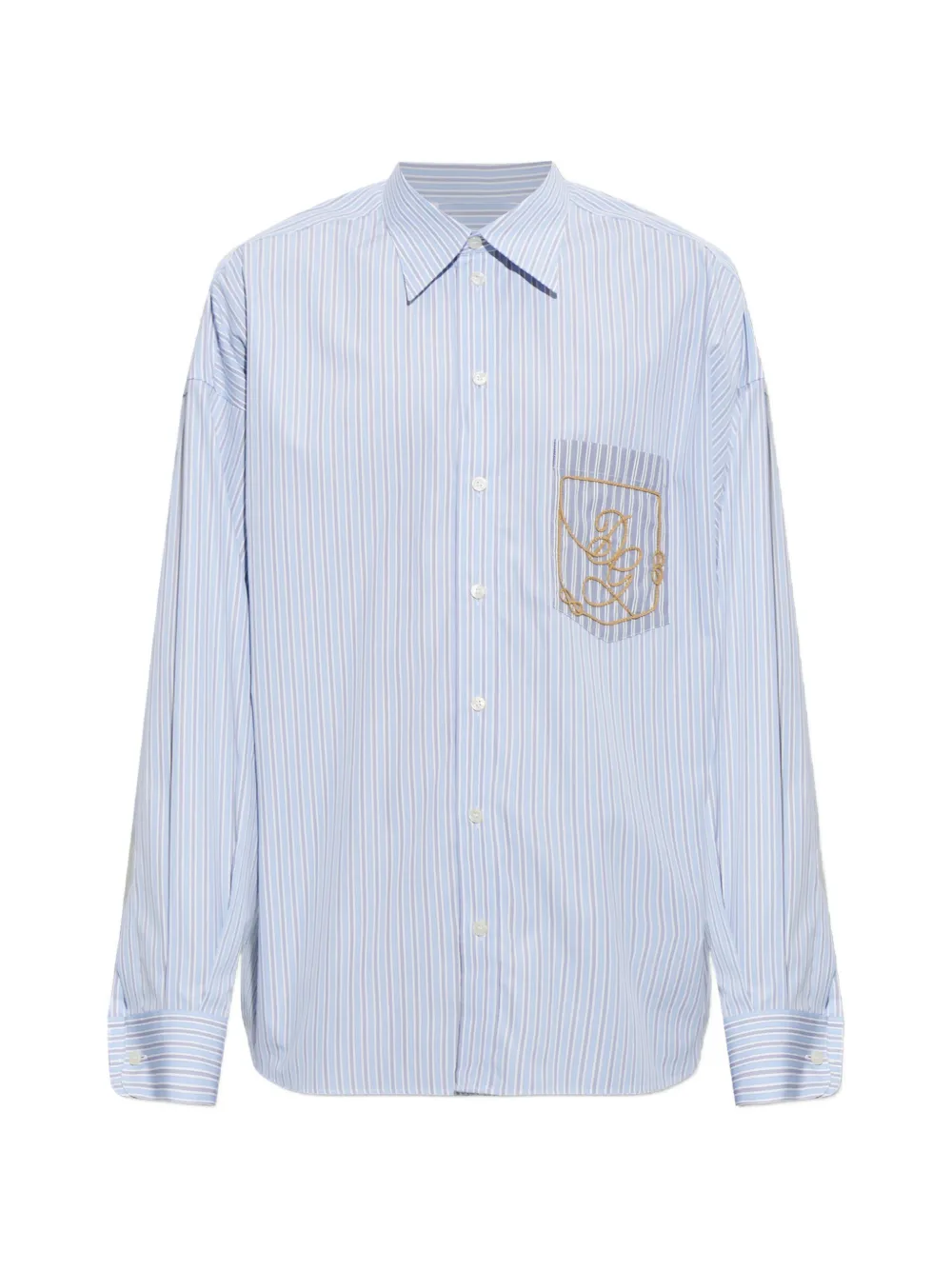 Dolce & Gabbana striped poplin shirt - Blu