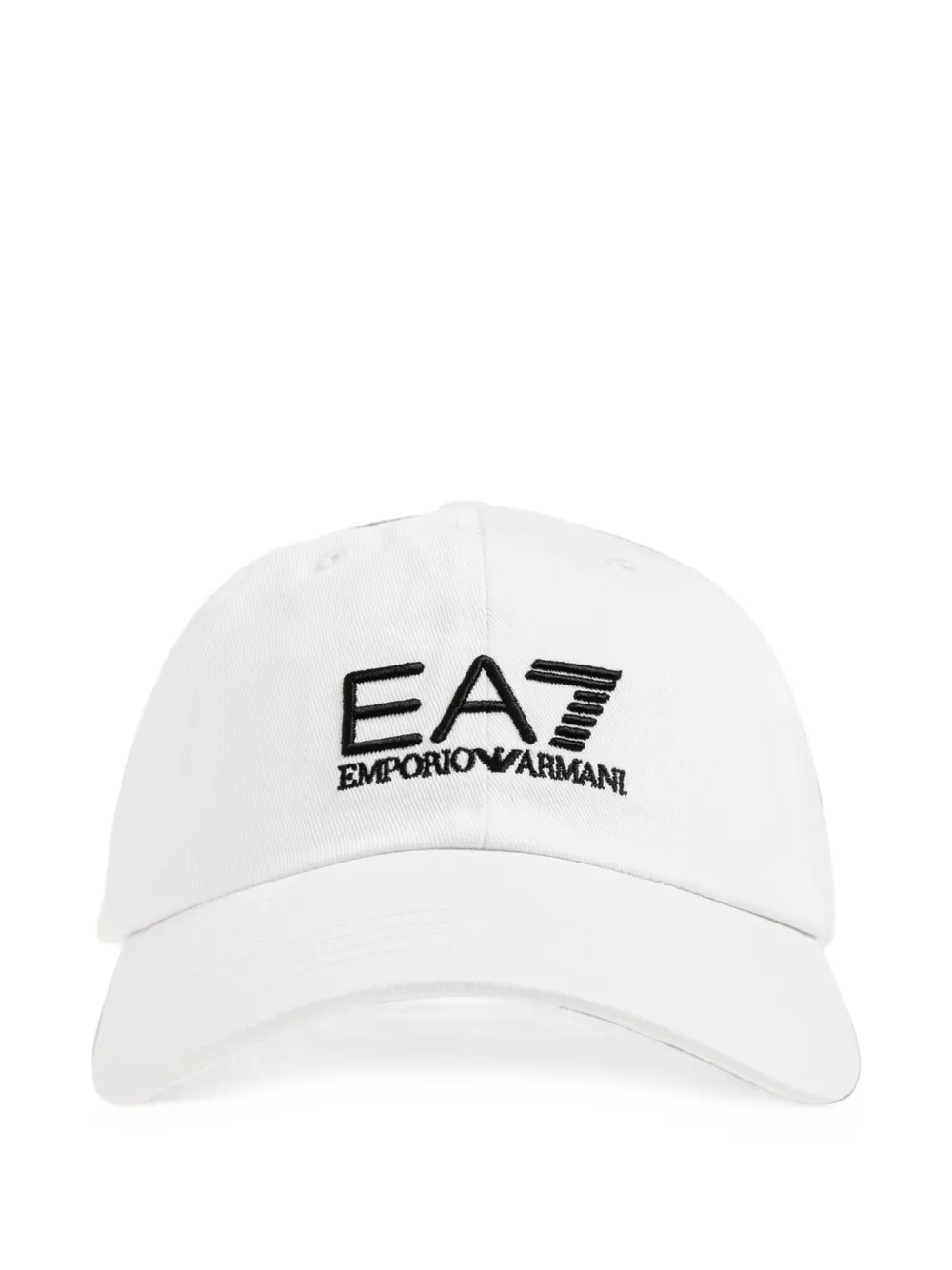 Ea7 Logo-embroidered Baseball Cap In White