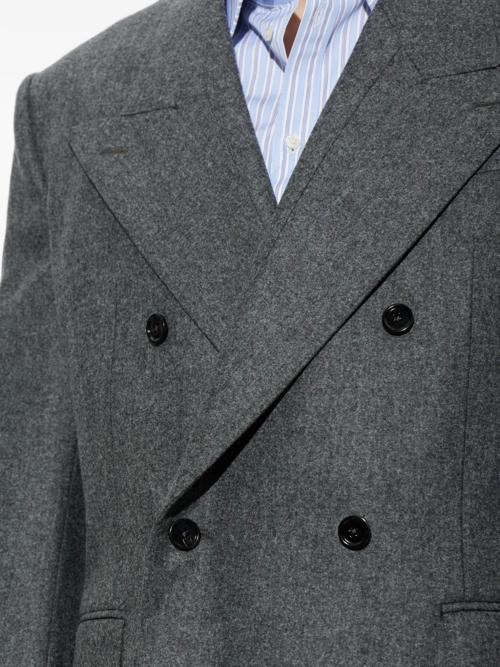 Dolce & Gabbana Wollen blazer met dubbele rij knopen Grijs