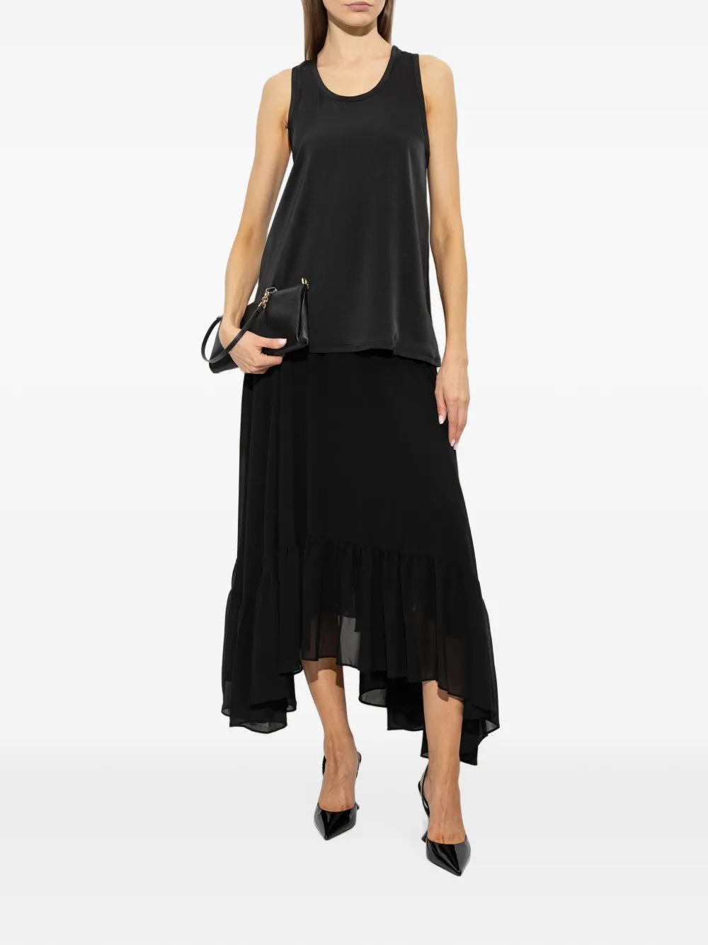 Michael Kors Satijnen tanktop Zwart