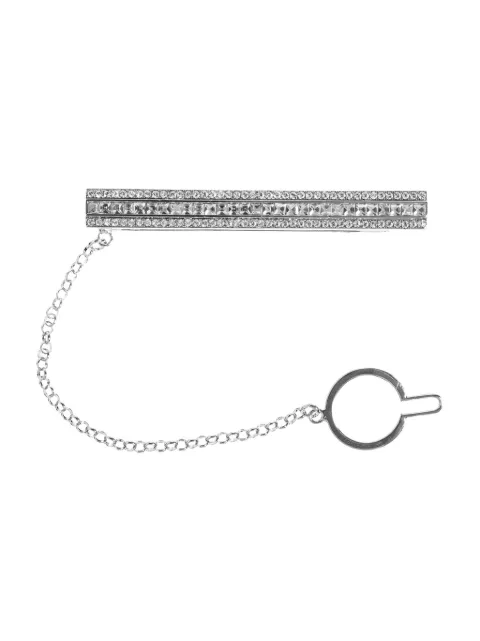 Dolce & Gabbana crystal-embellished chain-link tie clip