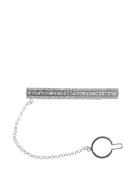Dolce & Gabbana pasador de corbata de cadena con apliques de cristal