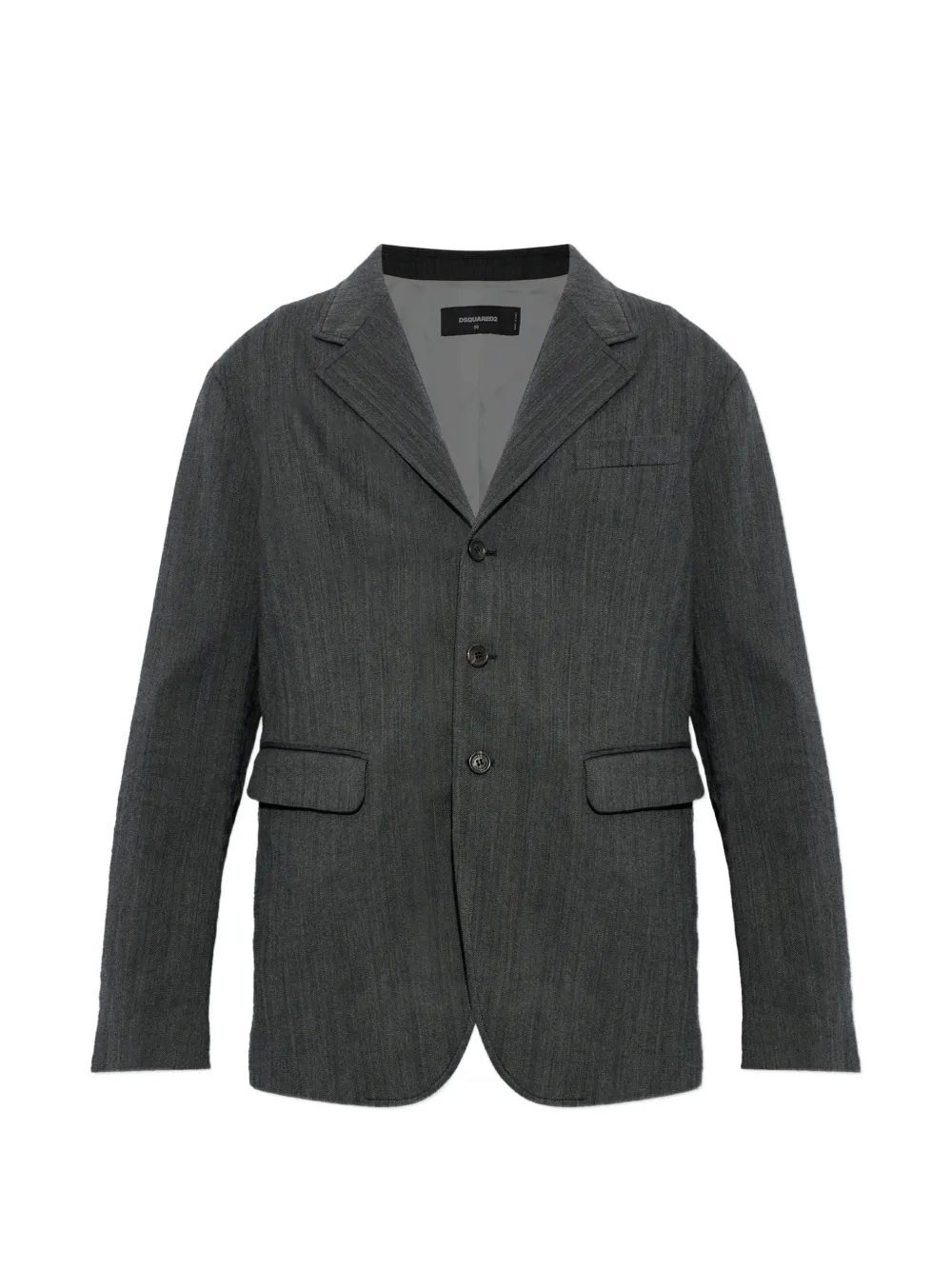 DSQUARED2 Osaka herringbone-pattern notch-lapels blazer - Grigio