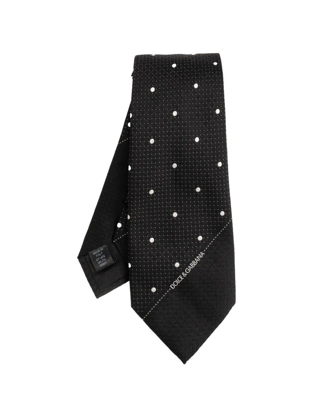 Dolce & Gabbana polka-dot silk tie - Nero