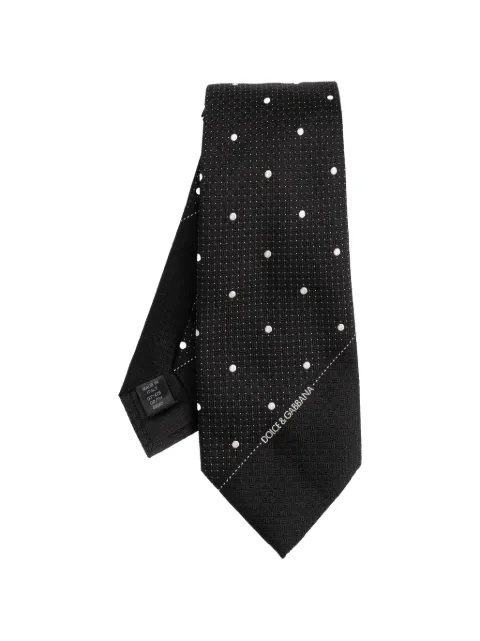 Dolce & Gabbana polka-dot silk tie