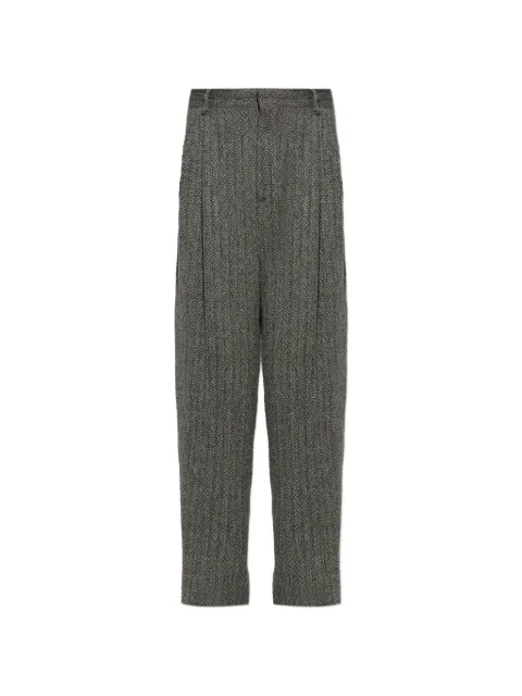 DSQUARED2 herringbone-pattern pleated trousers