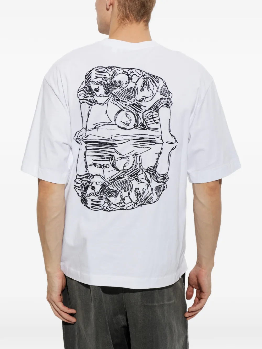 Off-White Narciso short-sleeve T-Shirt Wit
