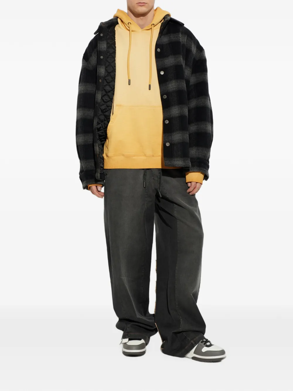 Off-White Katoenen hoodie met logoprint Oranje