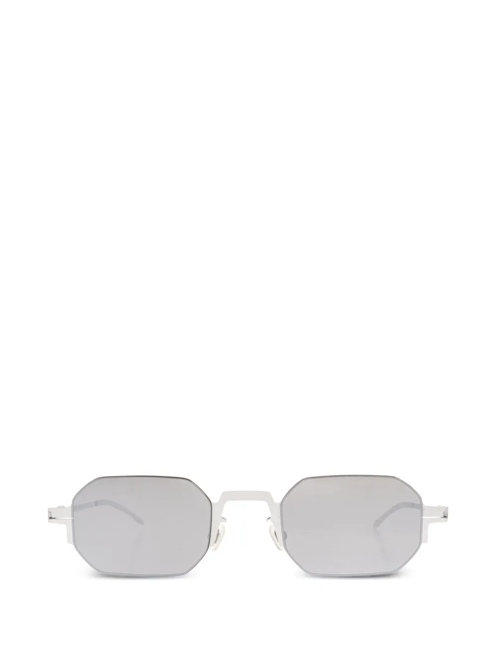 Mykita Studio 15.1 zonnebril met geometrisch montuur Zilver