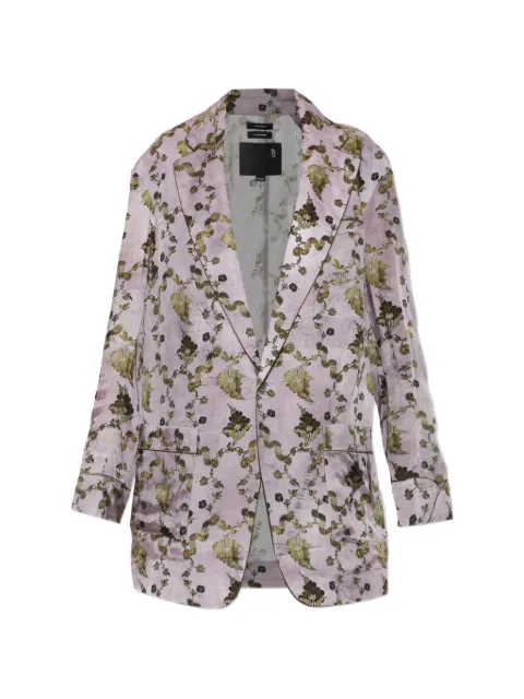 R13 floral-motif blazer