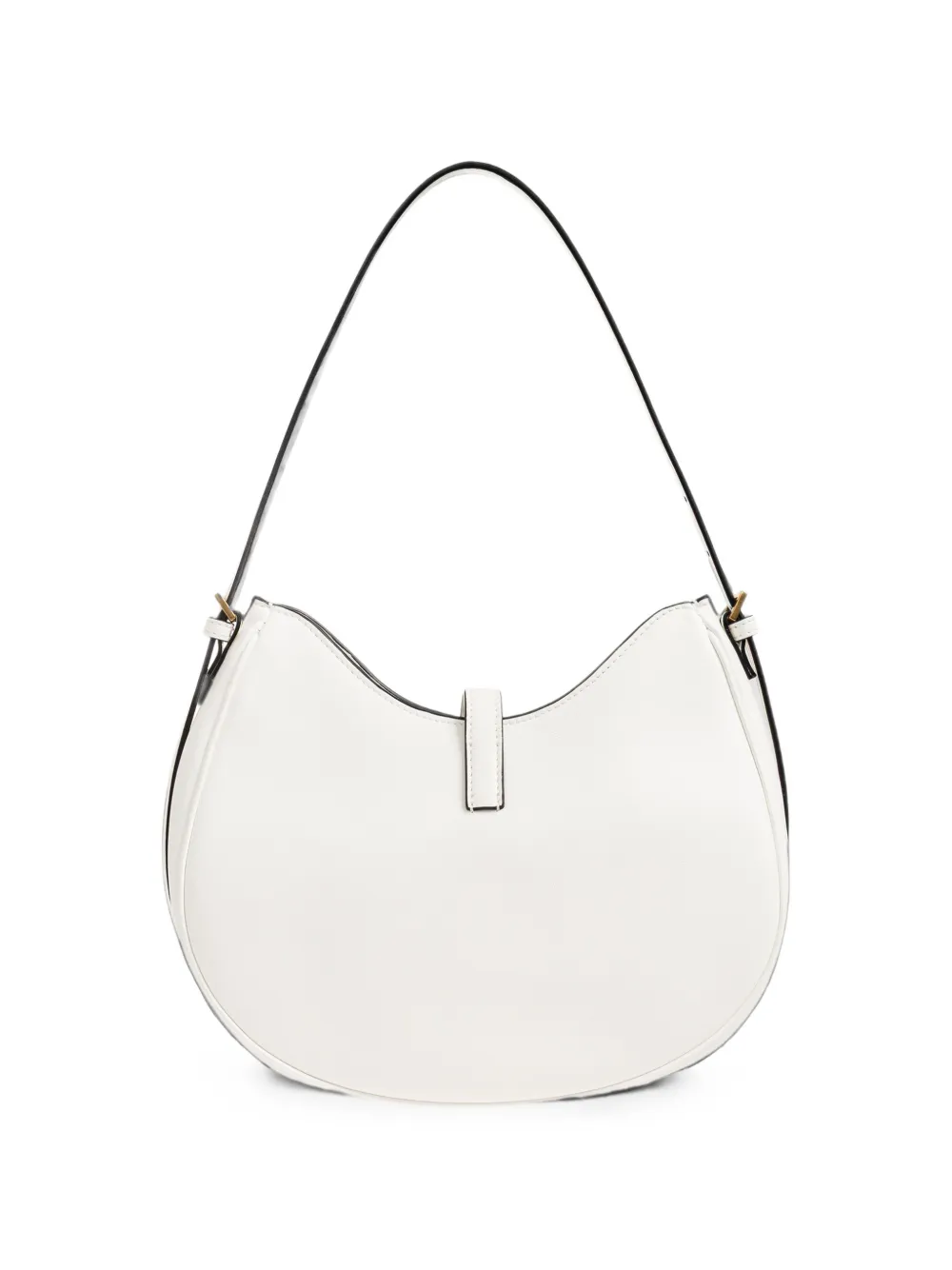 Versace Emblème nappa schoudertas Wit