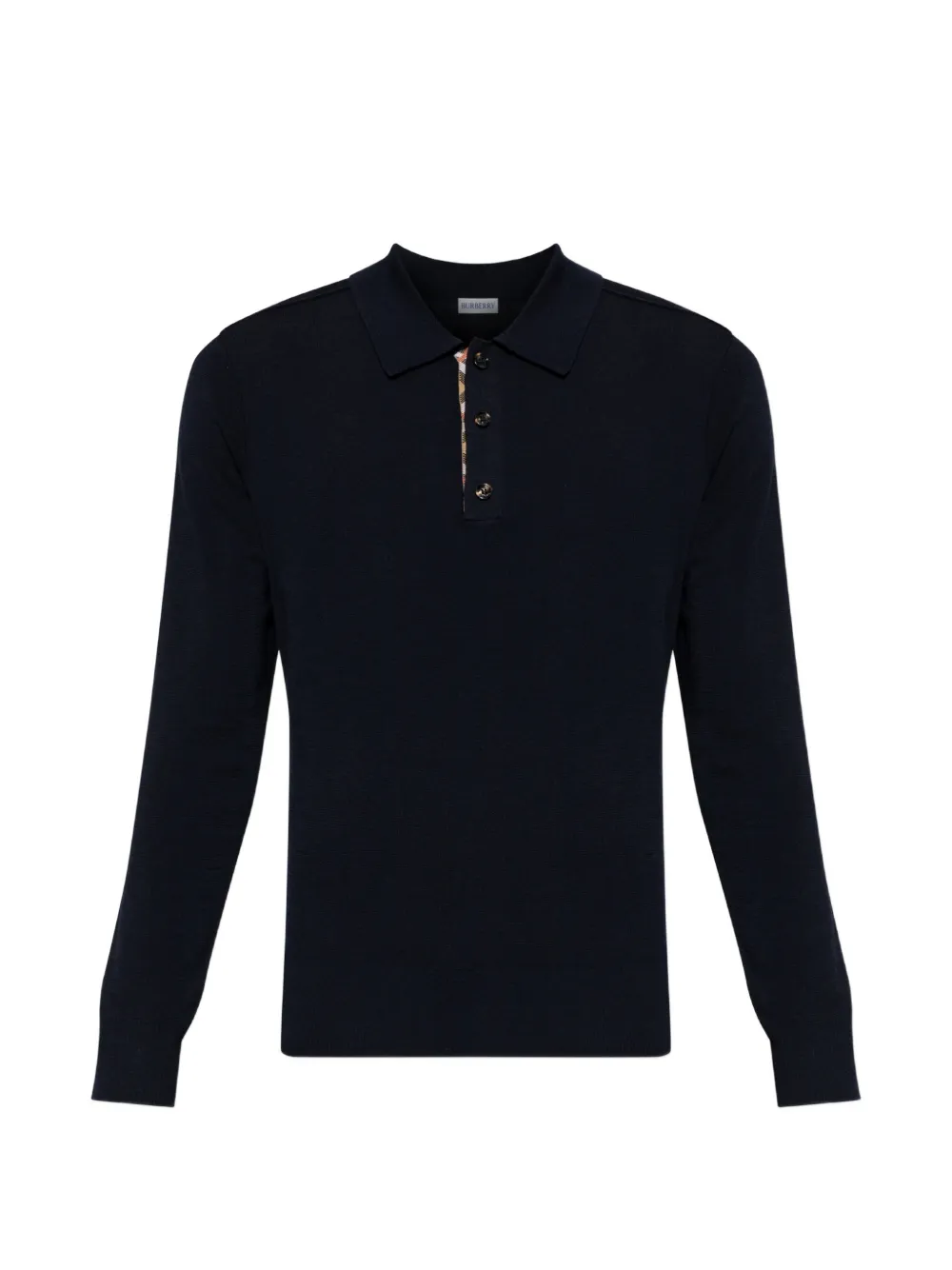 Burberry Marcus wool polo shirt - Blu