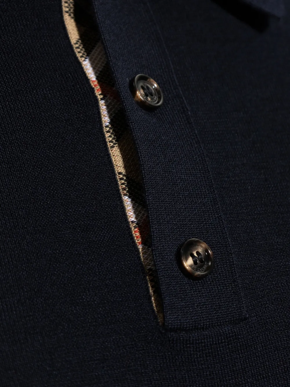 Burberry Marcus wollen poloshirt Blauw