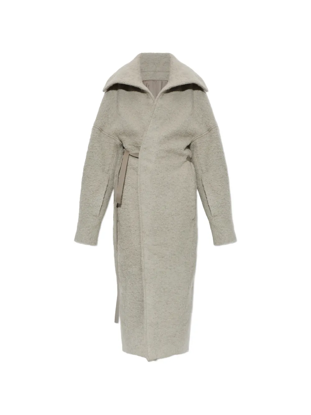 Rick Owens belted oversized-collar coat - Grigio