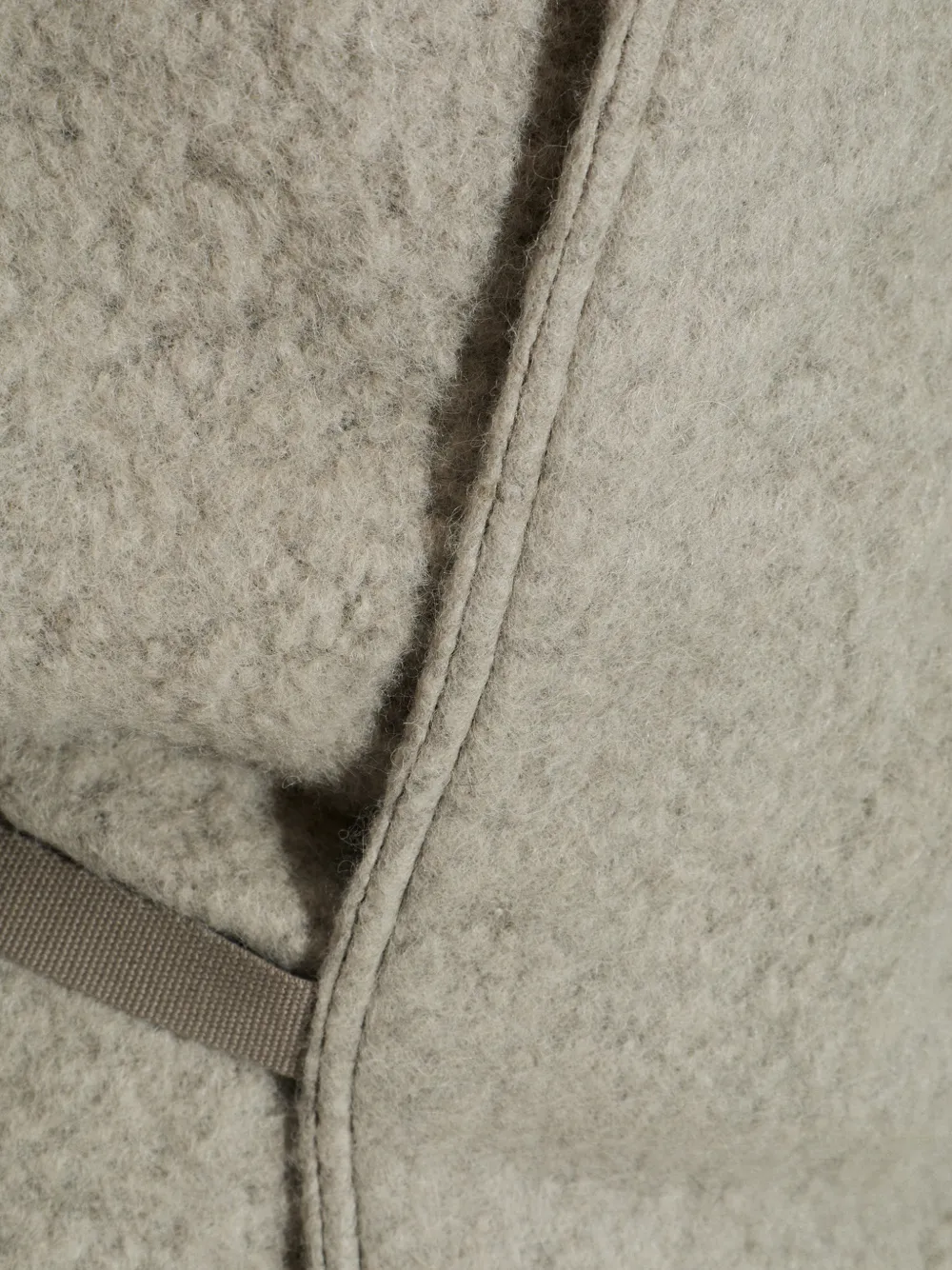 Rick Owens Jas met ceintuur en oversized kraag Grijs