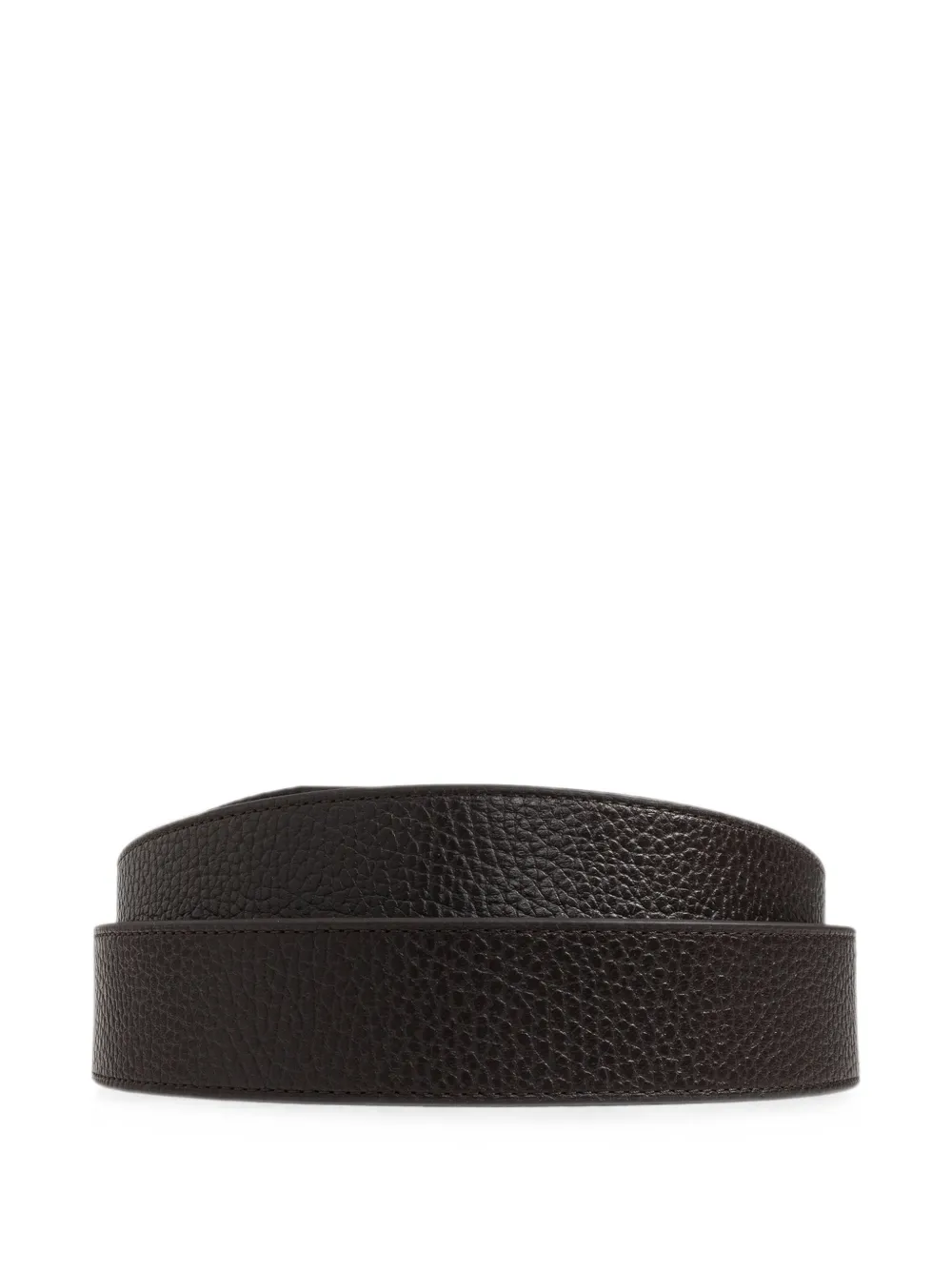 Emporio Armani Riem en pasjeshouder van bewerkt leer Bruin