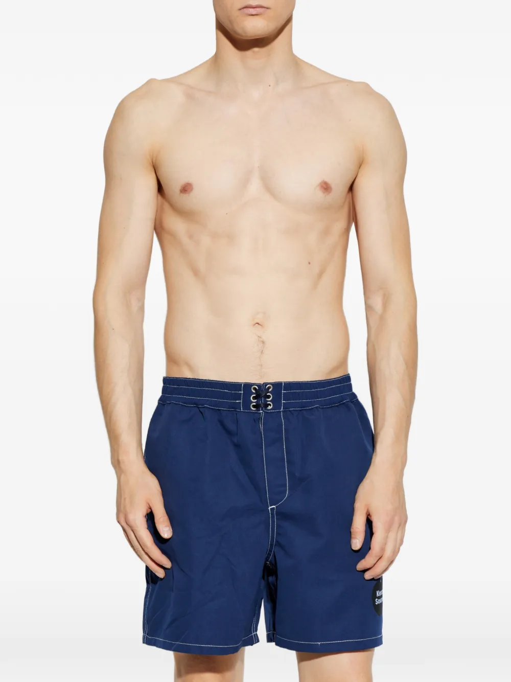 Kenzo Sounds zwembroek met logo-print Blauw
