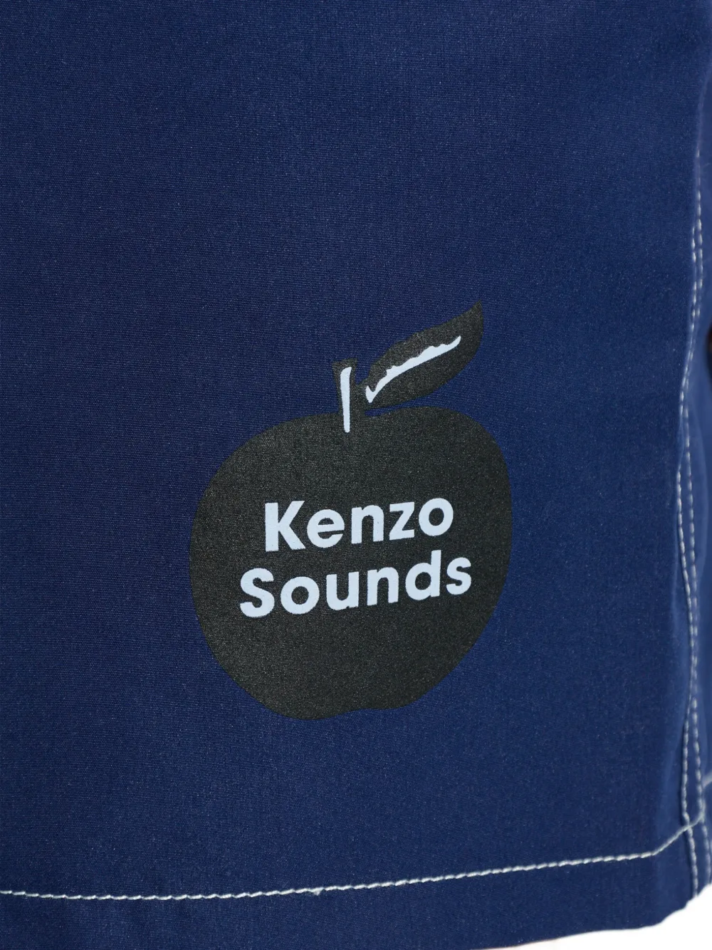 Kenzo Sounds zwembroek met logo-print Blauw