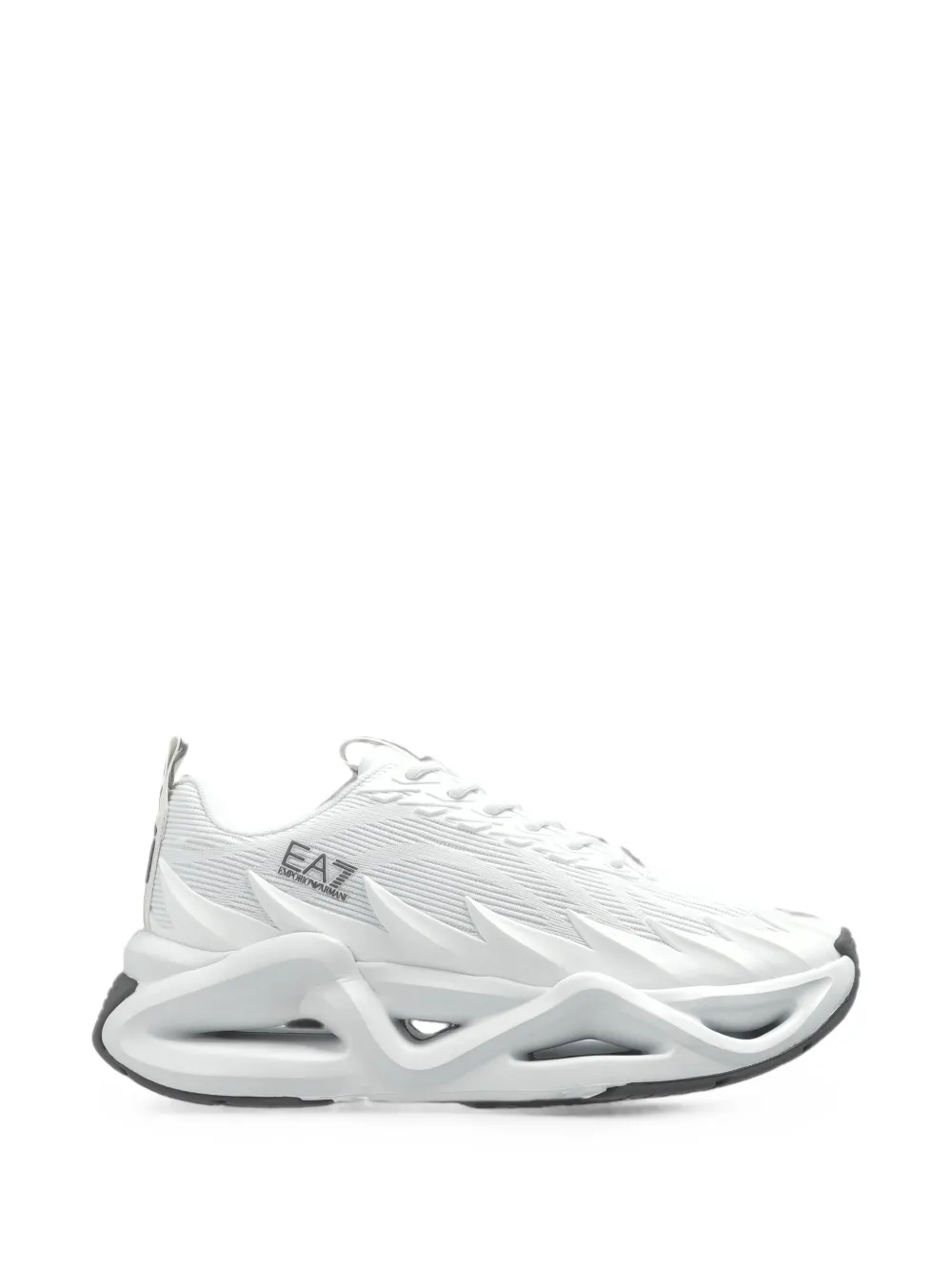 Ea7 Emporio Armani Infinity Venom logo-print panelled sneakers - Bianco