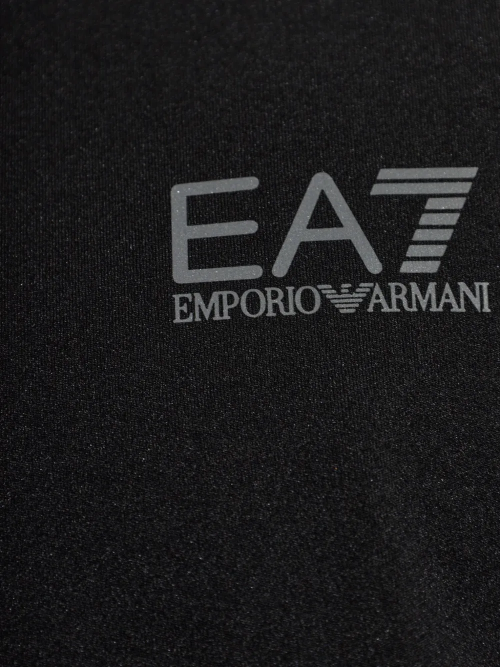 Ea7 Emporio Armani Mouwloos T-shirt met logoprint Zwart