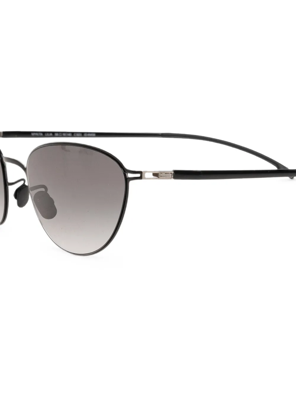 Mykita Lilia zonnebril met cat-eye montuur Zwart