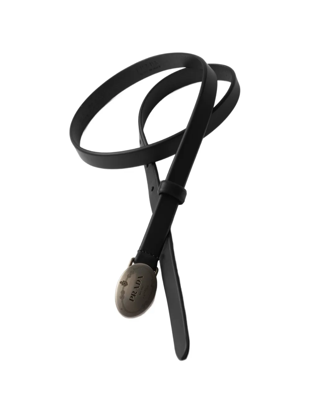 Prada Leren riem Zwart