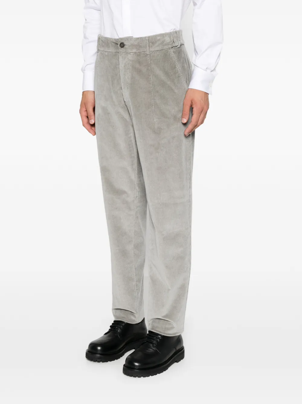Eleventy corduroy-effect trousers Grijs