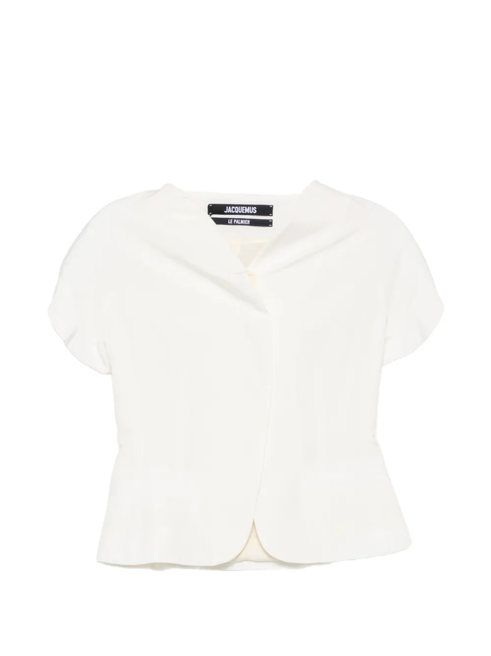 Jacquemus Ovalo short-sleeve blouse - Bianco