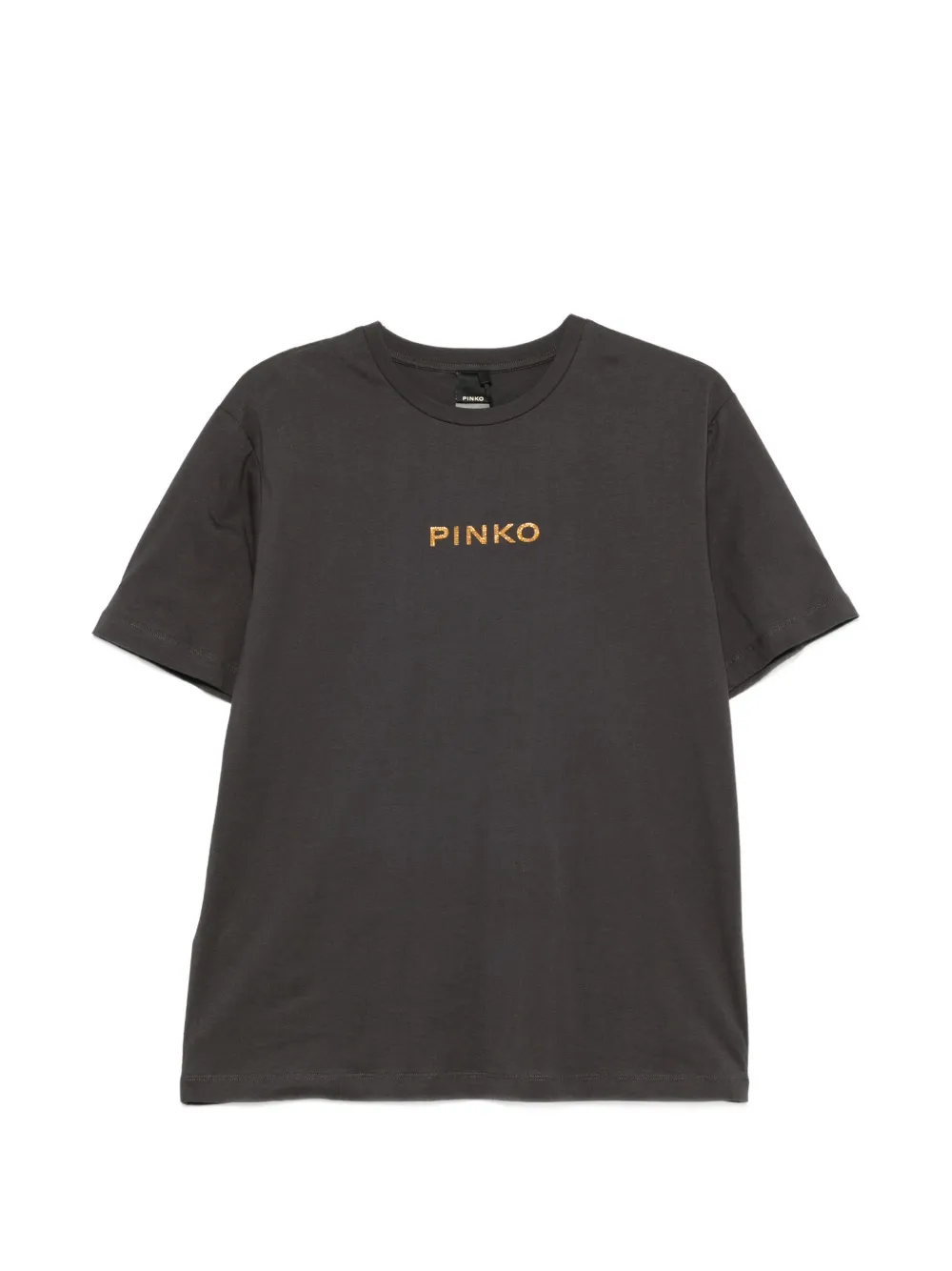 PINKO logo-print rhinestone-embellished T-shirt