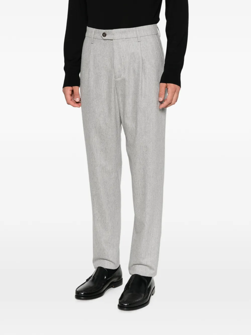 Eleventy Broek met geplooid detail Grijs