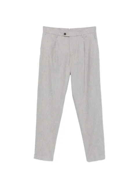 Eleventy pleated-detail trousers