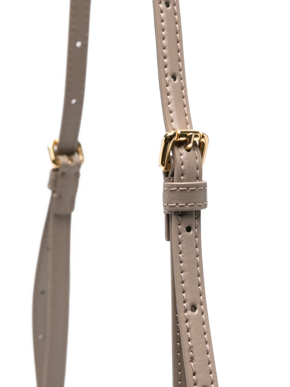 Maison Kitsuné Inaré leren crossbodytas met vossenplakkaat Grijs