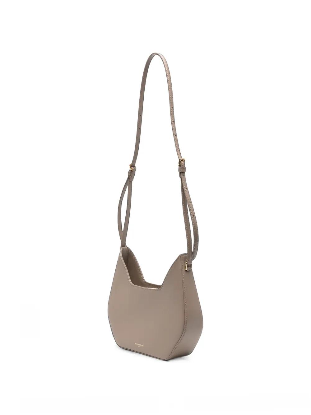 Maison Kitsuné Inaré leren crossbodytas met vossenplakkaat Grijs