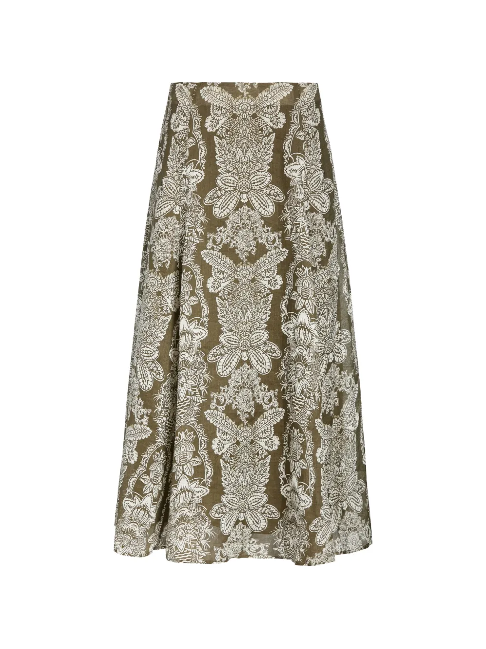Marie Oliver Gonna lunga Emryn con stampa paisley - Verde