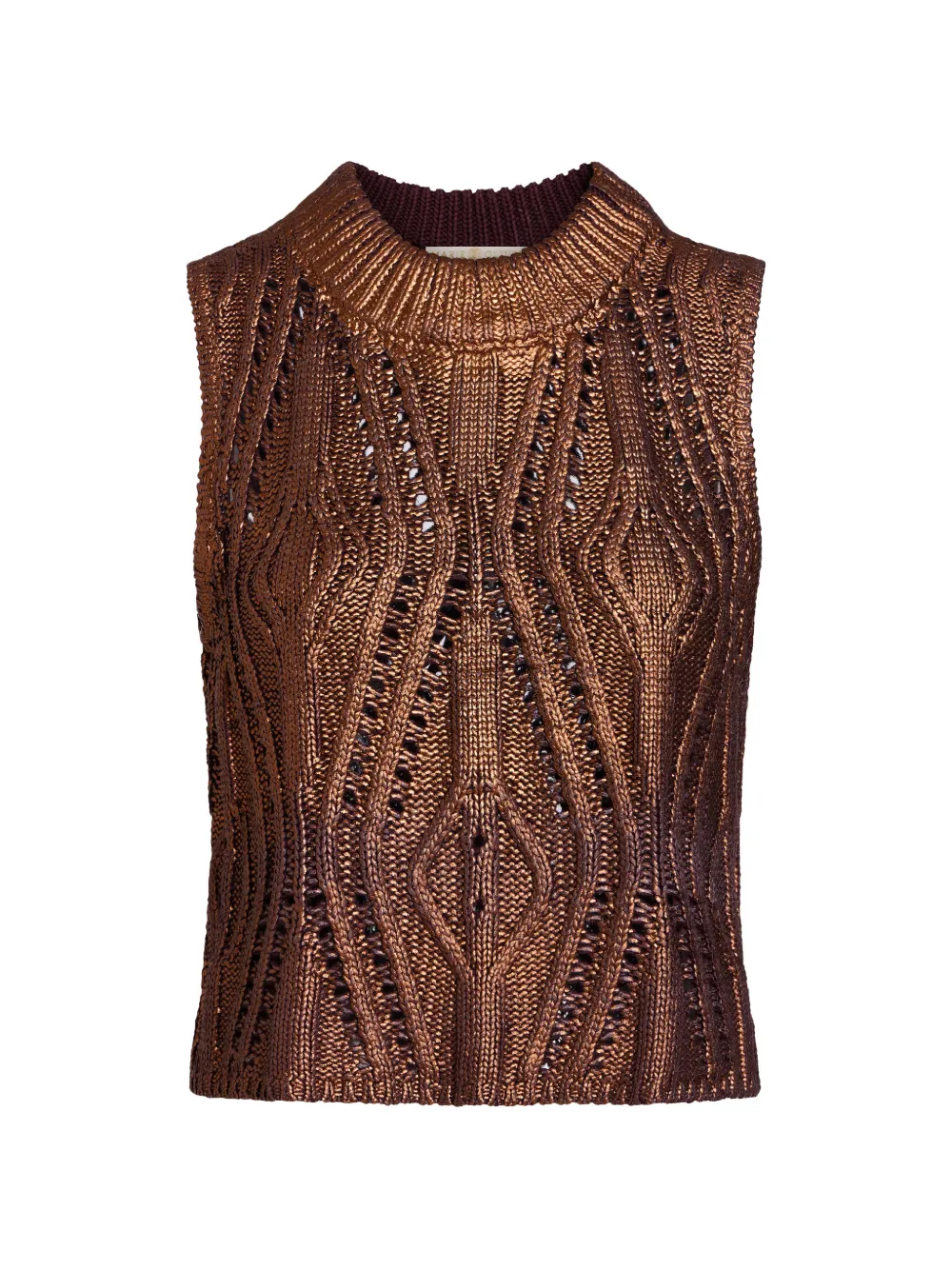 Marie Oliver McGuire open-knit vest - Marrone