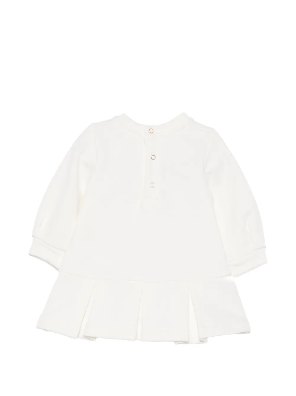 Elisabetta Franchi Kids Jurk met geborduurd logo Wit