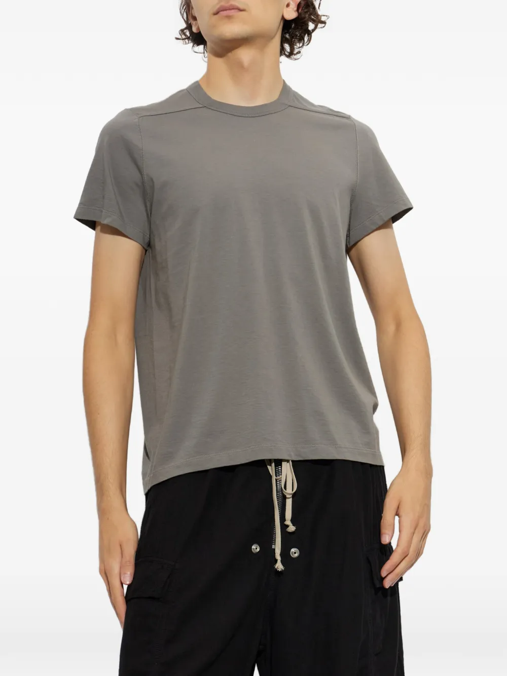 Rick Owens Level T-shirt met ronde hals en naaddetail Grijs