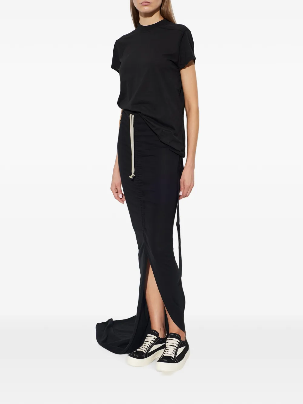 Rick Owens DRKSHDW T-shirt met gestreept detail Zwart